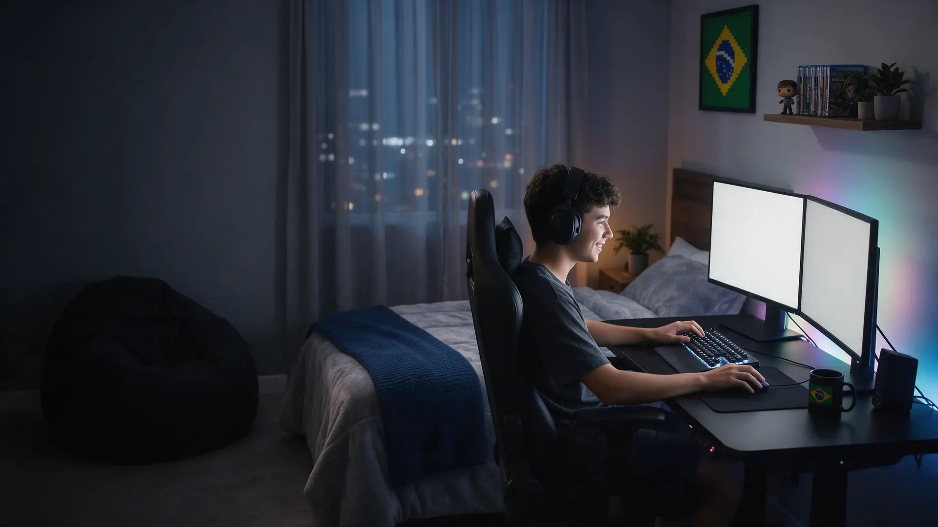 Jogue sem lag e com ping baixo